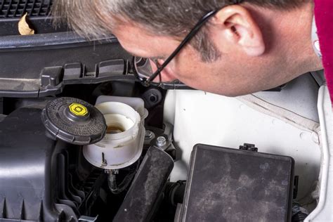 replacing brake fluid.